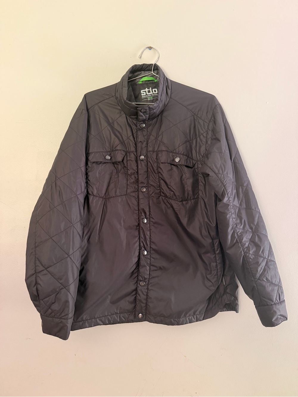 Stio Men's Black Skycrest Snap Jacket